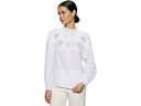 (取寄) サンクチュアリ レディース レース ポップオーバー ブラウザ Sanctuary women Lace Popover Blouse White(4)