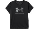 (取寄) アンダーアーマー キッズ ガールズ テック ビッグ ロゴ プリント ショート スリーブ T-シャツ (ビッグ キッド) Under Armour Kids girls Tech Big Logo Print Short Sleeve T-Shirt (Big Kid) Black/Castlerock(4)