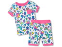 (取寄) ハットレイ キッズ キッズ バンブー ショート パジャマ セット (トドラー/リトル キッド/ビッグ キッド) Hatley Kids kids Bamboo Short Pajama Set (Toddler/Little Kid/Big Kid) Watercolour Doodles