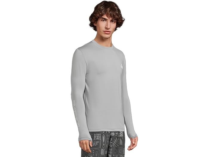 (取寄) クイックシルバー メンズ エブリデイ サーフ ティー ロング スリーブ サーフ ティー Quiksilver men Everyday Surf Tee Long Sleeve Surf Tee Smoke Gray