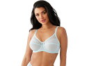 (取寄) ワコール レディース レトロ シック フル-バステッド アンダーワイヤー ブラ 855186 Wacoal women Retro Chic Full-Busted Underwire Bra 855186 Pastel Blue(4)