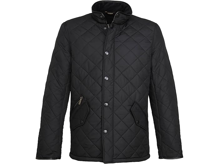 (取寄) バブアー メンズ パウエル キルト Barbour men Powell Quilt Black(4)