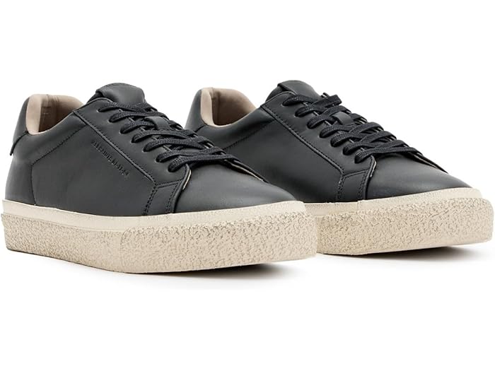 () 륻  쥶  ȥå AllSaints men Klop Leather Low Top Black