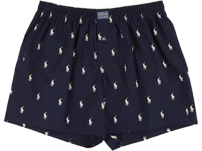 楽天スウィートラグ（取寄） ラルフローレン メンズ オール オーバー ポニー プレーヤー ウーブン ボクサー Polo Ralph Lauren men All Over Pony Player Woven Boxer Navy/Cream