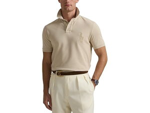 (取寄) ラルフローレン メンズ カスタム スリム フィット ビッグ ポニー メッシュ ポロ シャツ Polo Ralph Lauren men Custom Slim Fit Big Pony Mesh Polo Shirt Stoneware Grey