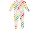 (取寄) キッキー パンツ キッズ キッズ プリント フッティー ウィズ 2 ウェイ ジッパー (インファント) Kickee Pants Kids kids Print Footie with 2 Way Zipper (Infant) Rainbow Hearts
