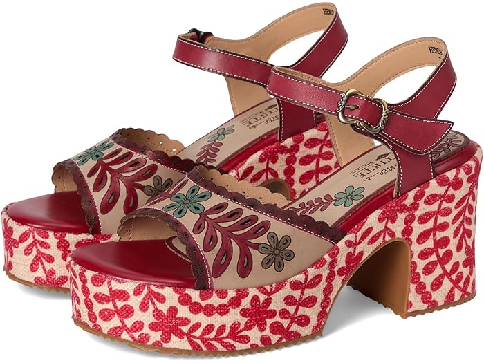 () ƥȥХץ󥰥ƥå ǥ إɥå L'Artiste by Spring Step women Hendrix Red Multi