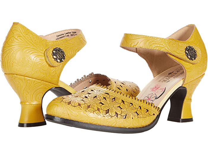 (取寄) レディース ビジョナリー L'Artiste by Spring Step women Visionary Yellow Leather