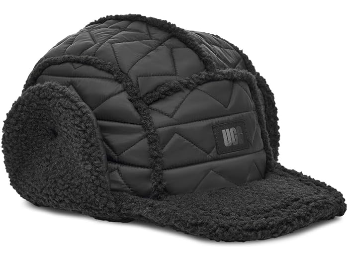 (取寄) アグ メンズ AW アグフラフ ハット UGG men Aw Uggfluff Hat Black