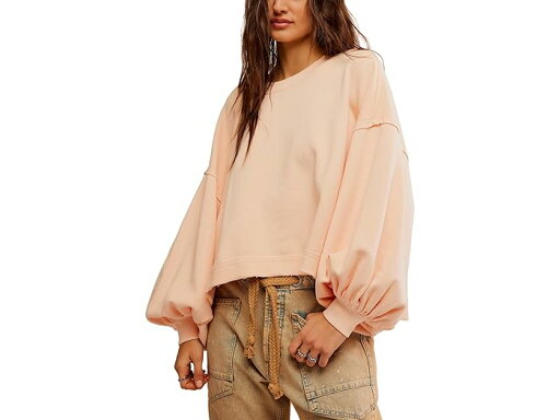 (取寄) フリーピープル レディース トリッシュ スウェットシャツ Free People women Trish Sweatshirt Summer Peach (取寄) フリーピープル レディース トリッシュ スウェットシャツ Free People women Trish Sweatshirt Summer Peach
