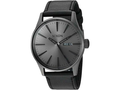 (取寄) ニクソン メンズ セントリー レザー Nixon men Sentry Leather Gunmetal/Black (取寄) ニクソン メンズ セントリー レザー Nixon men Sentry Leather Gunmetal/Black