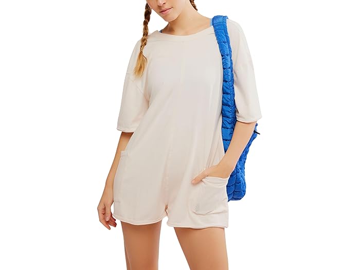 () եԡ ࡼ֥ ǥ ۥå å ƥ ѡ FP Movement women Hot Shot Tee Romper Coddy Bleached Clay