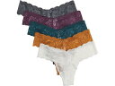 (取寄) コサベラ レディース ネバー セイ ネバー 5 パック ローライダー トング Cosabella women Never Say Never 5 Pack Lowrider Thong Anthracite/Grappa/Schnapps/Caramello/Moivo(4)