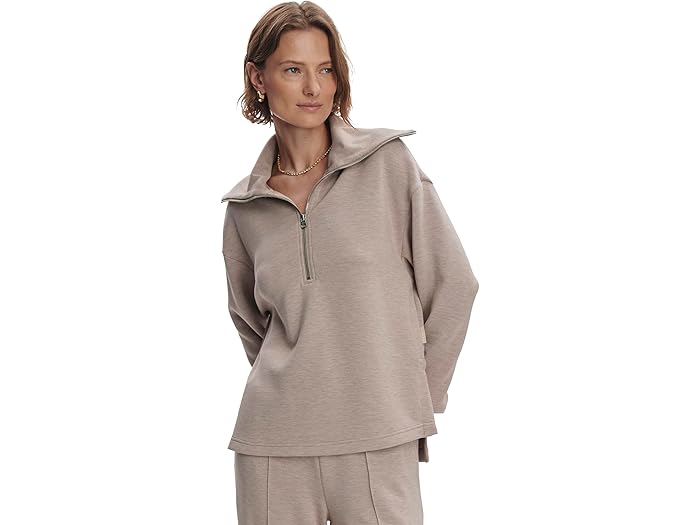 () С꡼ ǥ 顼 1/2 å å Varley women Larson 1/2 Zip Sweat T...