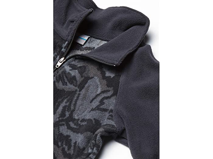 (取寄) コロンビア キッズ ガールズ グレイシャル Ii フリース プリント ハーフ ジップ (リトル キッズ/ビッグ キッズ) Columbia Kids girls Glacial II Fleece Print Half Zip (Little Kids/Big Kids) Black Leafscape Print