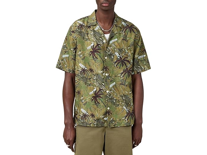 楽天スウィートラグ（取寄） オールセインツ メンズ ライナー ショート スリーブ シャツ AllSaints men Liner Short Sleeve Shirt Barrel Brown