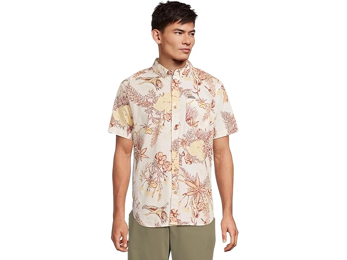 (取寄) コロンビア メンズ ラピッド リバーズ プリンテッド ショート スリーブ シャツ Columbia men Rapid Rivers Printed Short Sleeve Shirt Sea Salt Outbacked