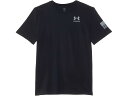 (取寄) アンダーアーマー キッズ ボーイズ フリーダム フロッグ ショート スリーブ T シャツ (ビッグ キッド) Under Armour Kids boys Freedom Flag Short Sleeve T Shirt (Big Kid) Black/Steel