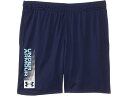 (取寄) アンダーアーマー キッズ ボーイズ テック ワードマーク ショーツ (ビッグ キッド) Under Armour Kids boys Tech Wordmark Shorts (Big Kid) Midnight Navy/Stream/White
