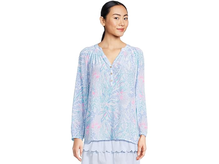 () ꡼ ԥåĥ ǥ 륶 ȥå Lilly Pulitzer women Elsa Top Multi Via Del Mar