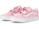 (取寄) バンズ キッズ キッズ オールド スクール V (リトル キッド) Vans Kids kids Old Skool V (Little Kid) Satin Rose Pink/True White