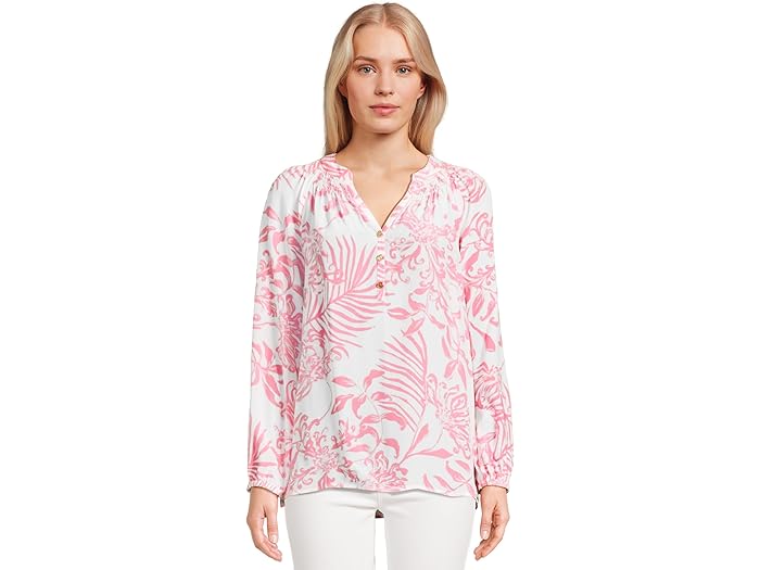 (取寄) リリー ピュリッツァー レディース エルザ トップ Lilly Pulitzer women Elsa Top Rousseau Pink Glist...