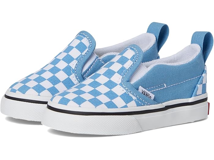 () Х å å åݥ V (ȥɥ顼/ȥ å) Vans Kids kids Slip-On V (Toddler/Little Kid) Color Theory Checkerboard Heritage Blue