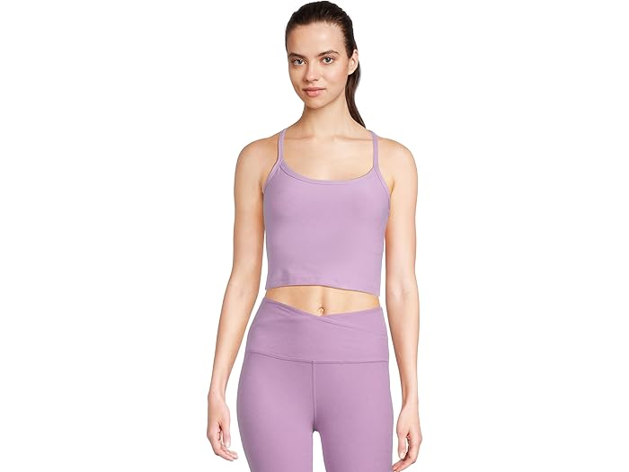 (取寄) ビヨンドヨガ レディース スペースダイ スリム レイサーバック クロップド タンク Beyond Yoga women Spacedye Slim Racerback Cropped Tank Lilac Petal Heather