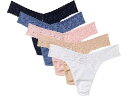 (取寄) ハンキー パンキー レディース スーピマ コットン オリジナル ライズ トング 5 パック Hanky Panky women Supima Cott...