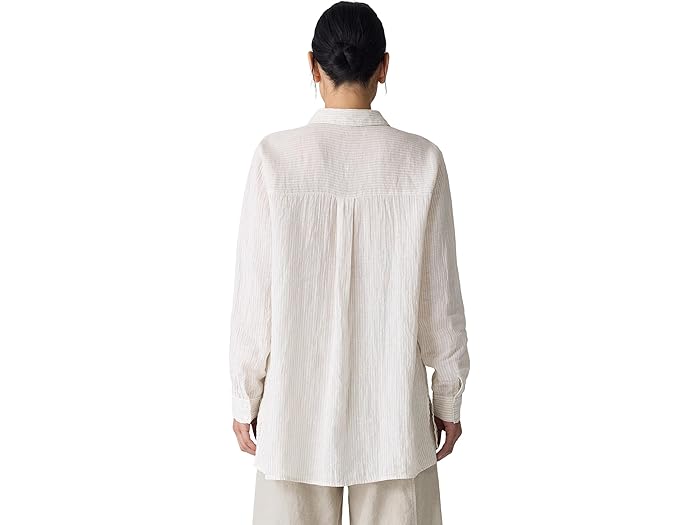 (取寄) アイリーン フィッシャー レディース クラシック カラー シャツ Eileen Fisher women Classic Collar Shirt Chalk