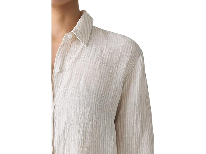 (取寄) アイリーン フィッシャー レディース クラシック カラー シャツ Eileen Fisher women Classic Collar Shirt Chalk