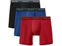 (取寄) トミー ジョン メンズ コンフォート ミクロ 6 ボクサー ブリーフ 3-パック Tommy John men Comfort Micro 6" Boxer Brief 3-pack Black, Blue Quartz, Haute Red