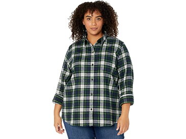 (取寄) エルエルビーン レディース プラス サイズ スコッチ プレイド シャツ L.L.Bean women Plus Size Scotch Plaid Shirt Black Watch