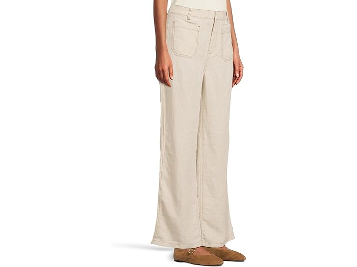 (取寄) メイドウェル レディース パッチ ポケット フレア - 100パーセント リネン Madewell women Patch Pocket Flare - 100% Linen Oat