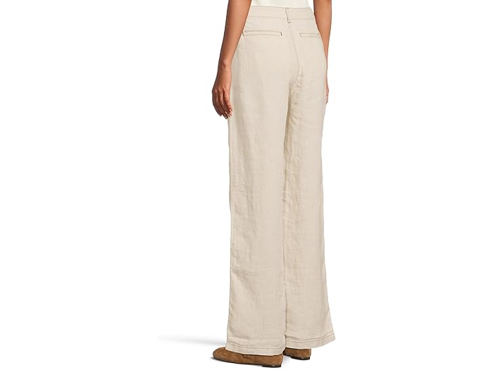 (取寄) メイドウェル レディース パッチ ポケット フレア - 100パーセント リネン Madewell women Patch Pocket Flare - 100% Linen Oat