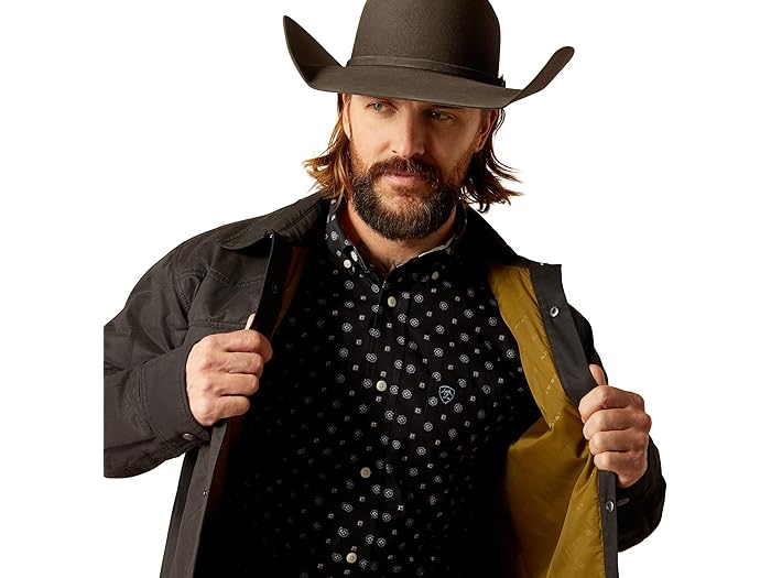 (取寄) アリアット メンズ グリズリー シャツ ジャケット Ariat men Grizzly Shirt Jacket Black
