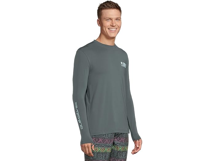 (取寄) クイックシルバー メンズ エブリデイ サーフ ティー ロング スリーブ サーフ ティー Quiksilver men Everyday Surf Tee Long Sleeve Surf Tee Granite Gray