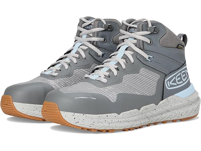 (取寄) キーン ユーティリティ レディース シンクロ ウォータープルーフ ワーク ブーツ (カーボン-ファ..