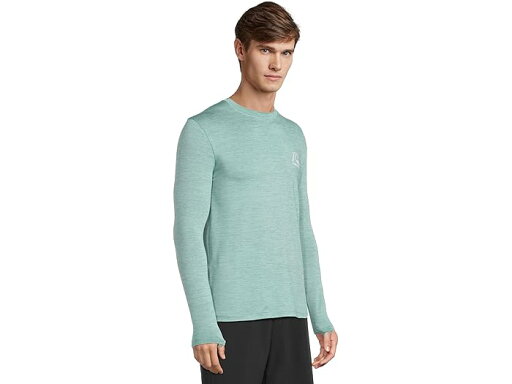 (取寄) クイックシルバー メンズ DNA ロゴ サーフ ティー ロング スリーブ サーフ ティー Quiksilver men Dna Logo Surf Tee Long Sleeve Surf Tee Jade Heather