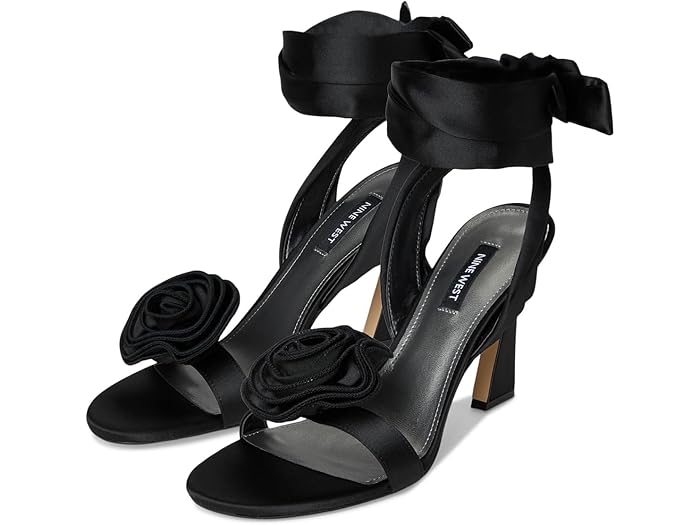 () ʥ󥦥 ǥ Nine West women Krave Black Satin