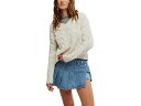 (取寄) フリーピープル レディース ウォッシュド ケーブル V ネック Free People women Washed Cable V Neck Optic...