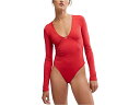(取寄) フリーピープル レディース ビクトリア バンジ ボディスーツ Free People women Victoria Plunge Bodysuit Garnet Rose