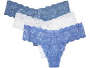 (取寄) コサベラ レディース トングス Cosabella women Thongs White Luzerne Blue Portofi Blue
