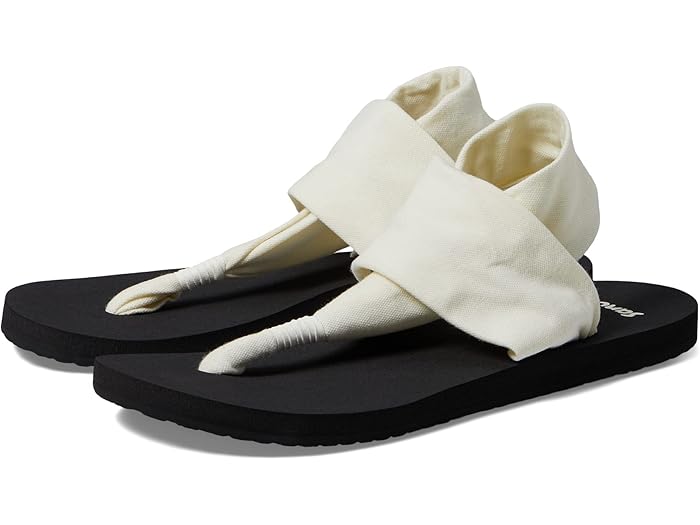 (取寄) サヌーク レディース スリング ソフト トップ Sanuk women Sling Soft Top White/Black