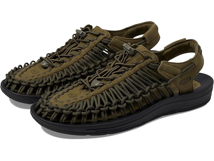 ()   ˡ KEEN men Uneek Dark Olive/Black