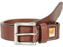 (取寄) カーハート サドル レザー ベルト Carhartt Saddle Leather Belt Brown/Nickel Roller Finish