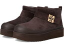 (取寄) トリーバーチ レディース メロウ シアリング プラットフォーム ブーツ Tory Burch women Mellow Shearling Platform Boot Deep Espresso/Gold(4)