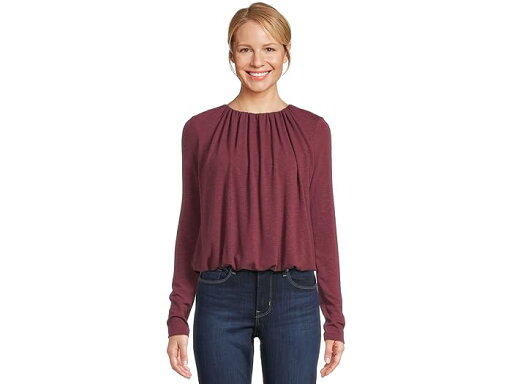 (取寄) マイケル スターズ レディース ソナ ロング スリーブ バブル トップ Michael Stars women Sona Long Sleeve Bubble Top Beetroot (取寄) マイケル スターズ レディース ソナ ロング スリーブ バブル トップ Michael Stars women Sona Long Sleeve Bubble Top Beetroot