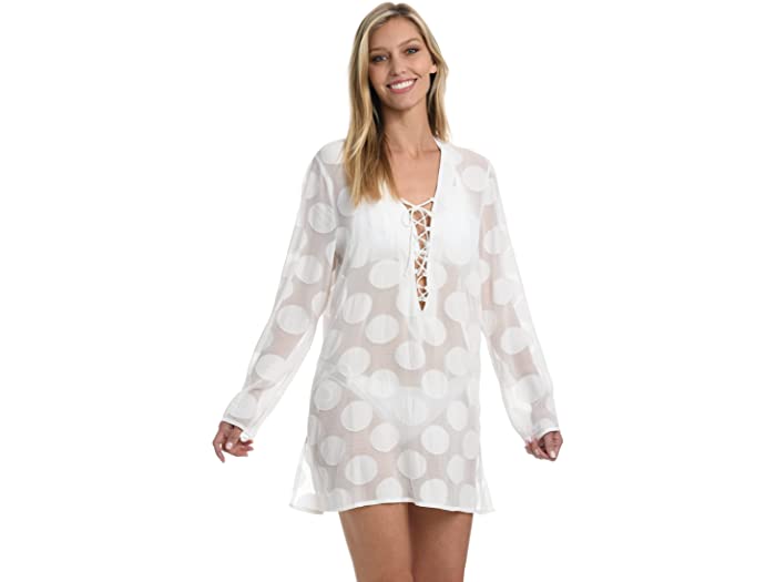 (取寄) ラ ブランカ レディース モッド チュニック La Blanca women Mod For Dot Tunic White