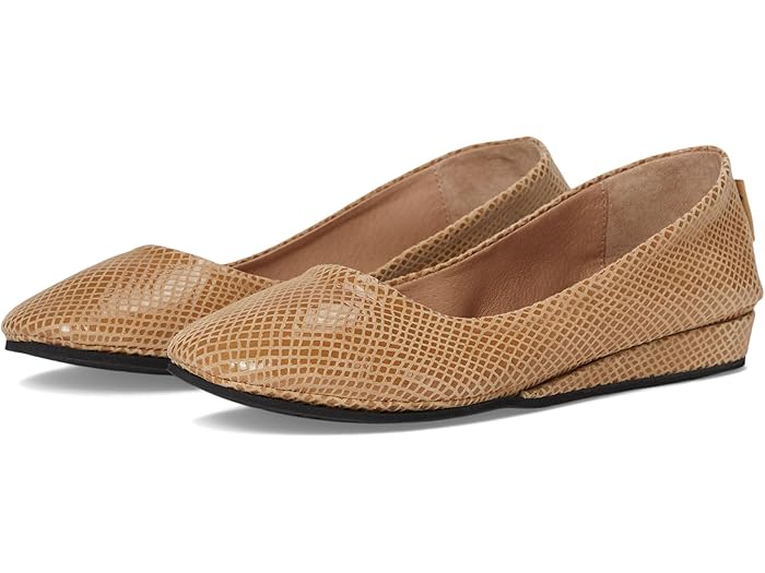 () ե  ǥ å եå French Sole women Zeppa Flat Camel Snake